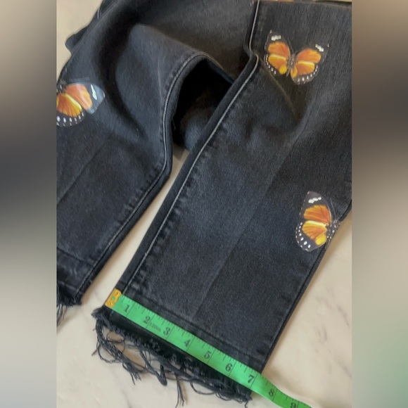 MNML Slim Straight Graphic Butterfly Jeans. - Picture 12 of 14